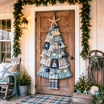 DlY Christmas Tree Door Hanging Kit - Oversized Patchwork Craft