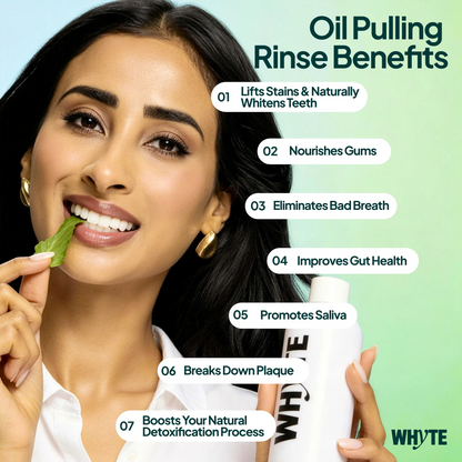 Organic Oil Pulling Mouthwash - Spearmint, Coconut & Clove, 8 fl oz