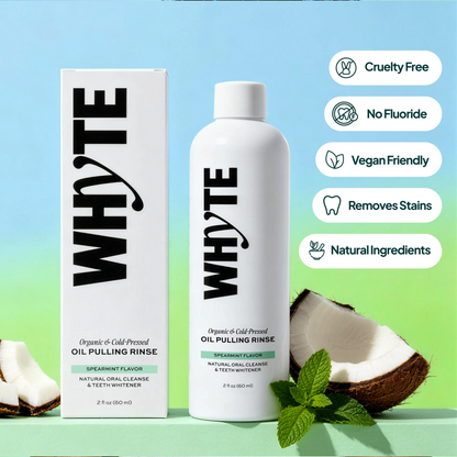 Organic Oil Pulling Mouthwash - Spearmint, Coconut & Clove, 8 fl oz
